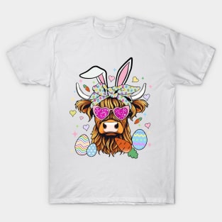 Highland Cow Easter Day T-Shirt